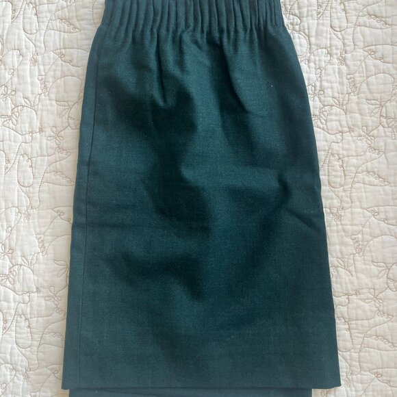 J. Crew Green Wool Blend Skirt, Size 10 - Picture 4 of 9